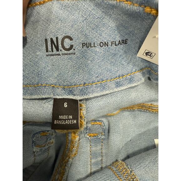 INC International Concepts Women’s Jeans sz 6 Pull On Flare  NEW #G616 - Picture 7 of 8
